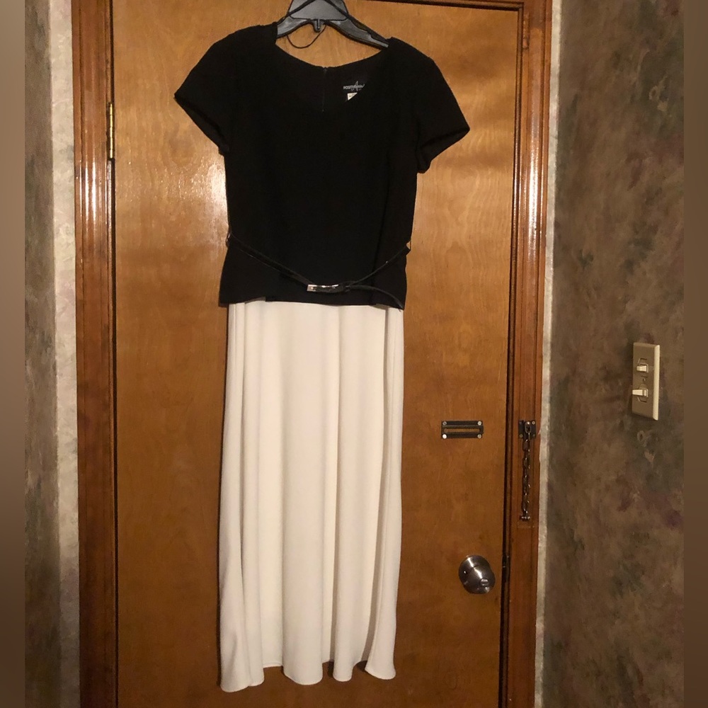 Positive Attitude Black and white dress